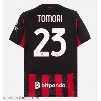 Billige Fotballdrakt AC Milan Fikayo Tomori #23 Replika Hjemmedrakt 2025-26 Kortermet
